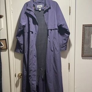 L.L. Bean Vintage Women's Lined Trench Coat in Purple